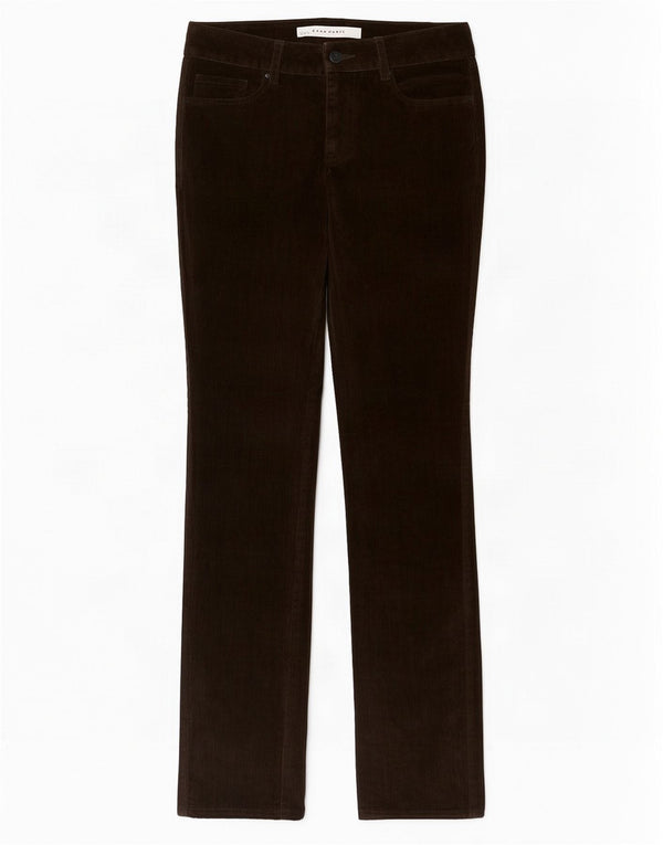 Zara Womens Slim Velour Casual Trousers EU 36 XS W26 L33 Khaki