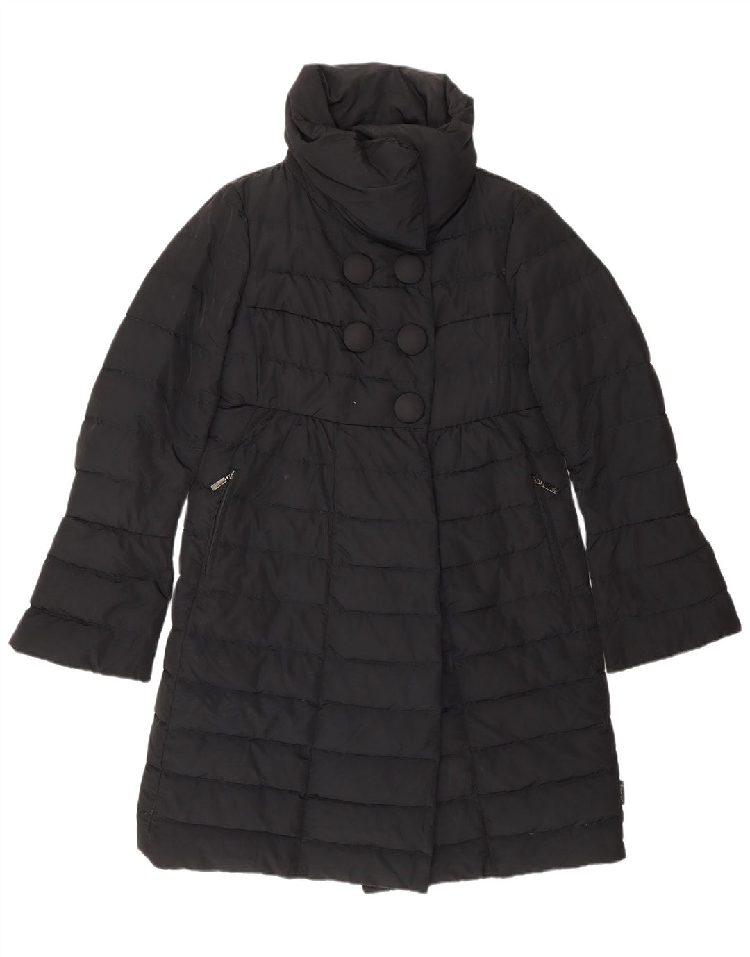 MONCLER Womens Padded Coat Size 1 Small Black Polyamide Classic
