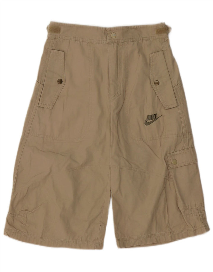 Nike Boys Cargo Shorts 8-9 Years Small W25 Beige Cotton