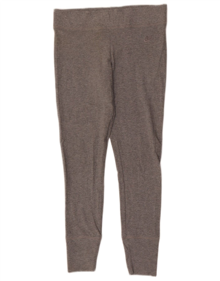 Nike Womens Leggings US 4/6 Small  Grey Cotton