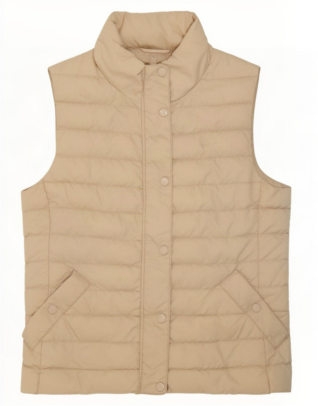 Gant Womens Padded Gilet UK 10 Small Beige Polyester