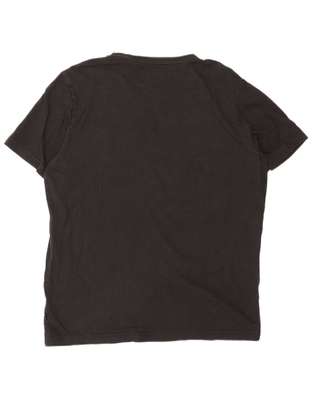 PUMA Mens Graphic T-Shirt Top Large Black Cotton