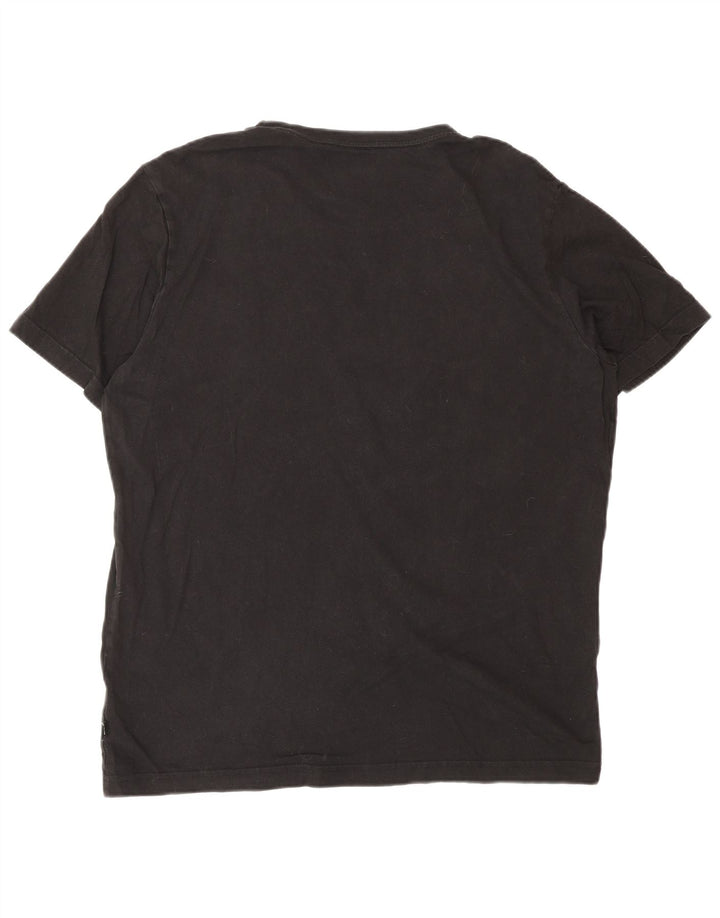 PUMA Mens Graphic T-Shirt Top Large Black Cotton