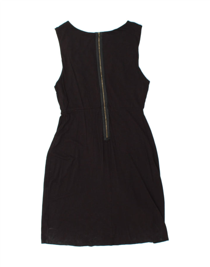 MOSSIMO Womens Sleeveless Sheath Dress UK 8 Small Black Rayon Vintage Mossimo and Second-Hand Mossimo from Messina Hembry 