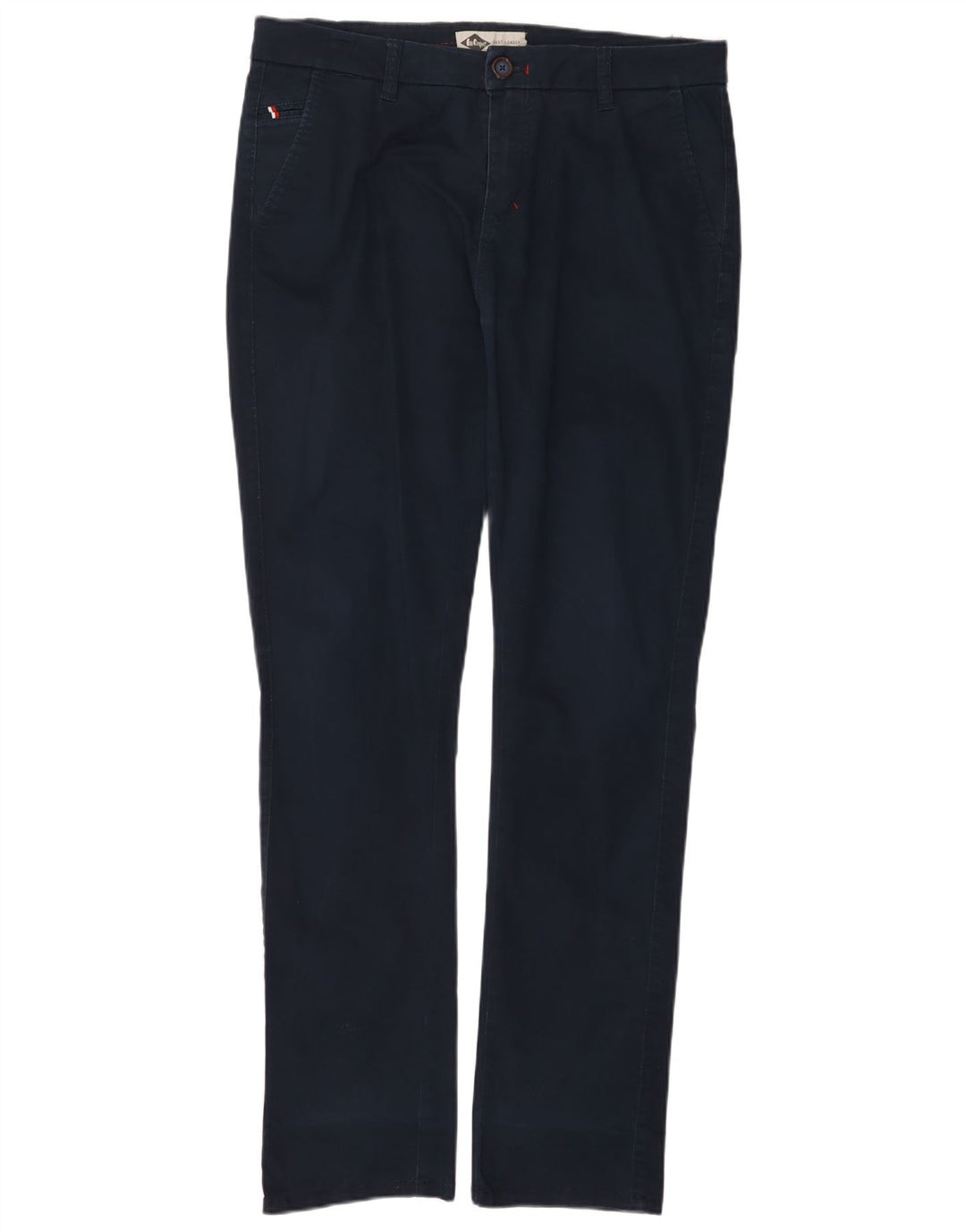 LEE COOPER Mens Slim Chino Trousers W34 L34 Navy Blue Cotton