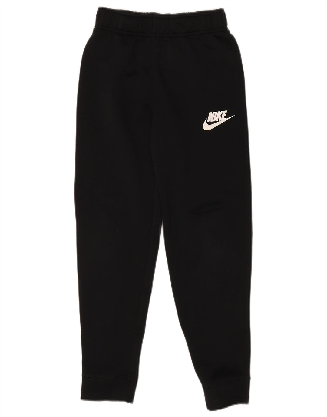 NIKE Boys Tracksuit Trousers Joggers 8-9 Years Small Black Polyester