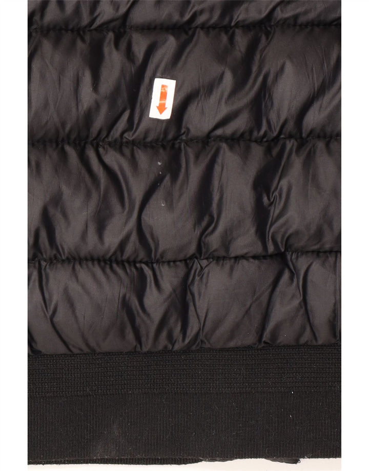 JACK WILLS Womens Padded Jacket UK 12 Medium Black Polyester