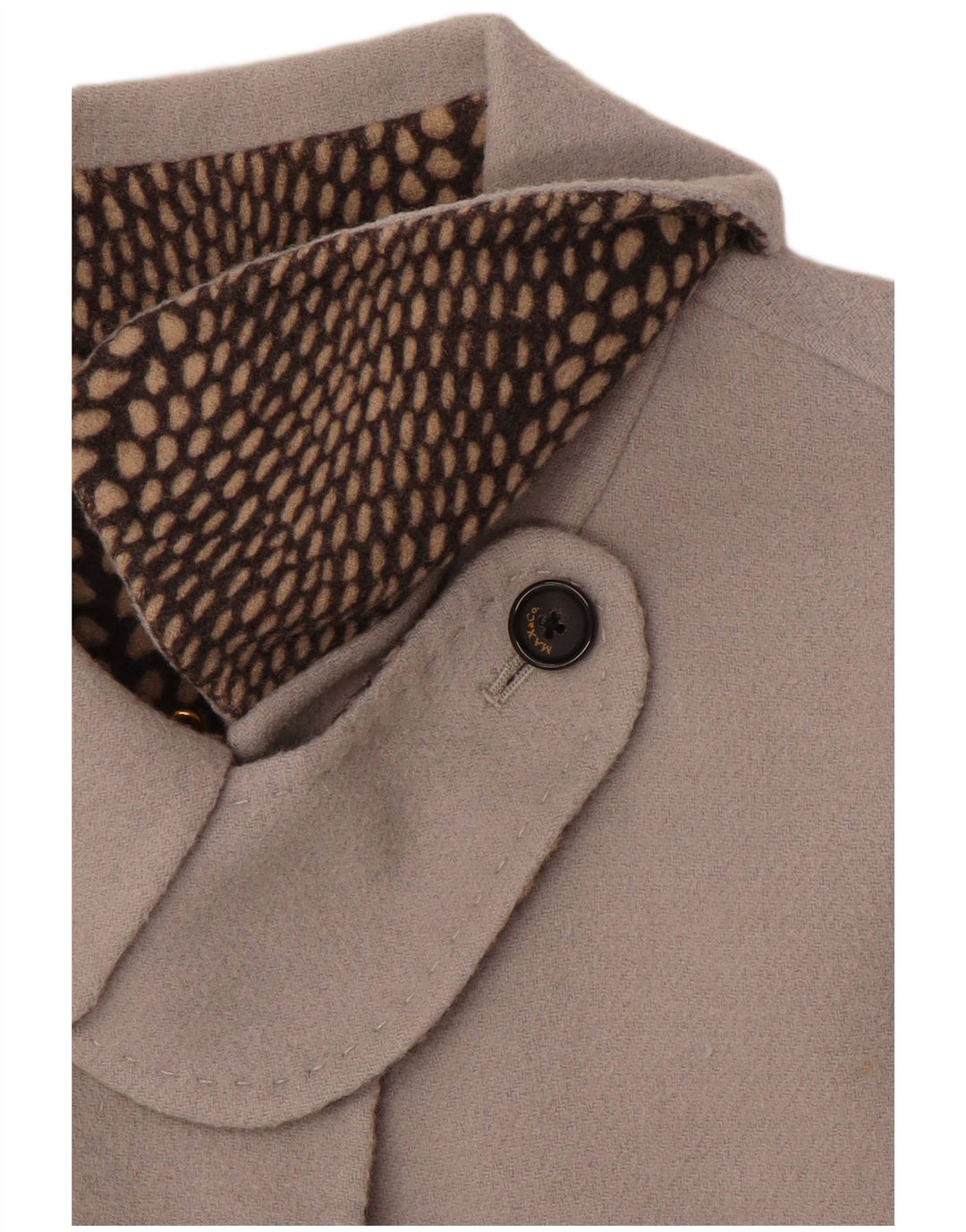 VINTAGE Womens Overcoat UK 14 Large Grey