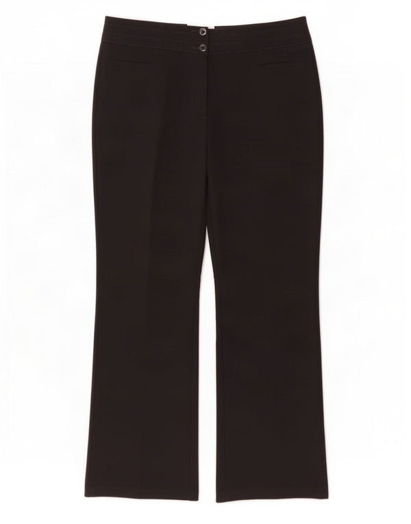 Marks & Spencer Womens Bootcut Casual Trousers UK 14 Large W32 L31 Black