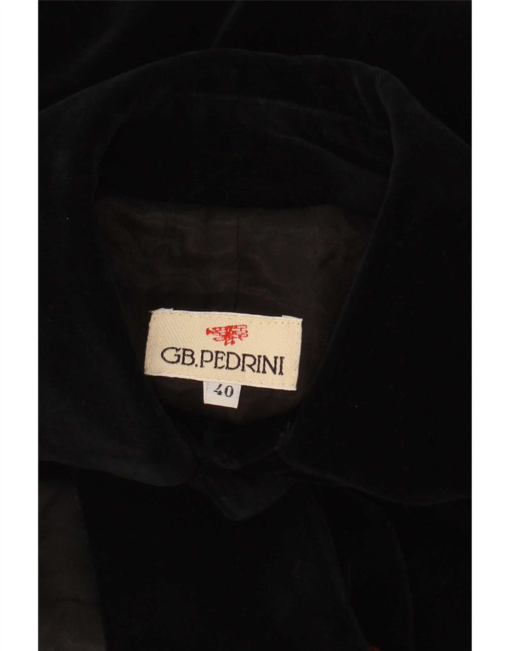 GB.PEDRINI Womens Longline Waistcoat IT 40 Small Black
