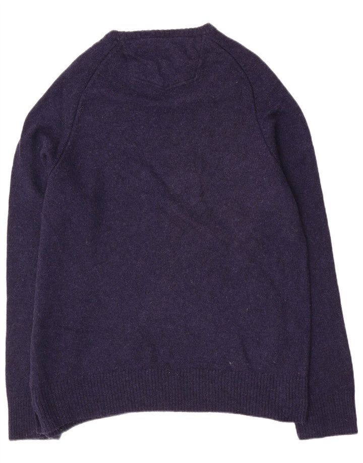 Fat Face Mens Crew Neck Jumper Sweater 2XL Navy Blue Wool