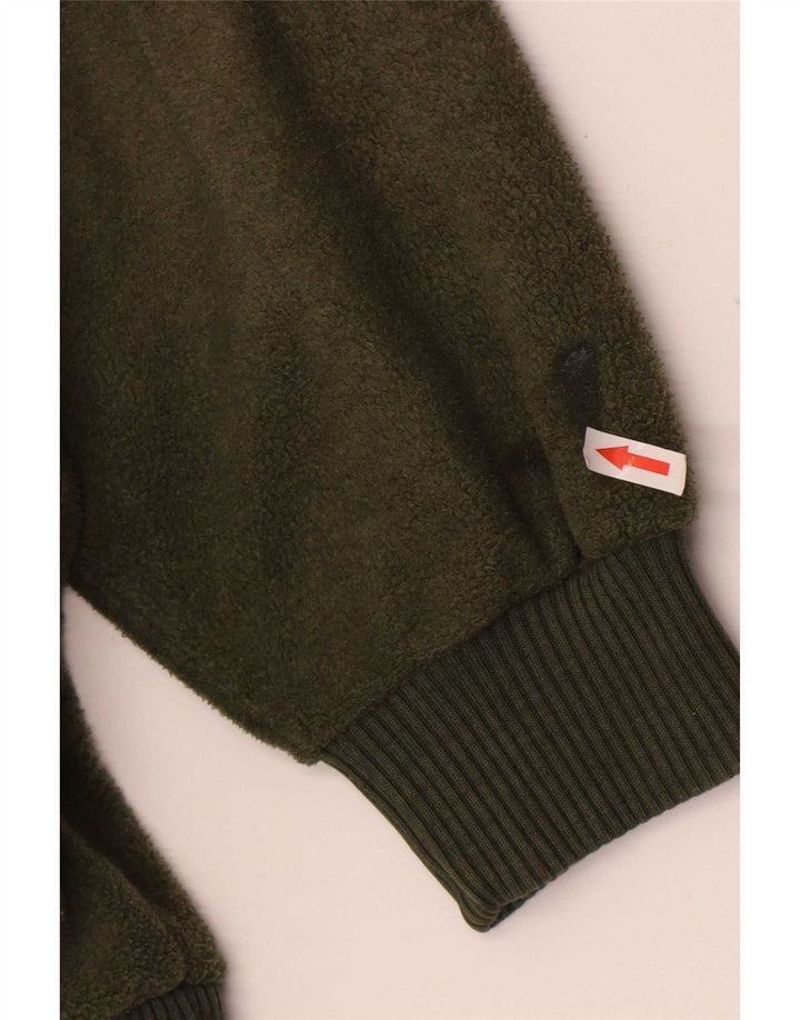 Wrangler Mens Cardigan Sweater Medium Green Polyester