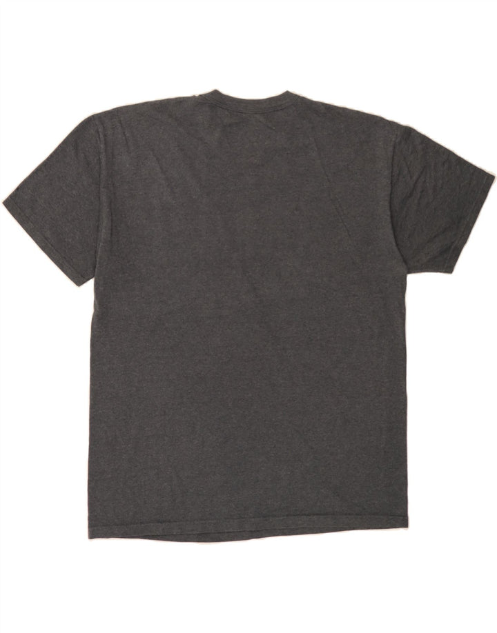 RUSSELL ATHLETIC Mens Graphic T-Shirt Top Large Grey Vintage Russell Athletic and Second-Hand Russell Athletic from Messina Hembry 