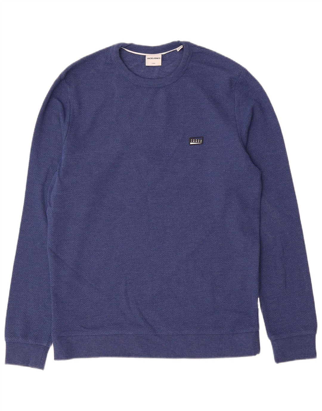 Jack & Jones Mens Sweatshirt Jumper Medium Blue Cotton
