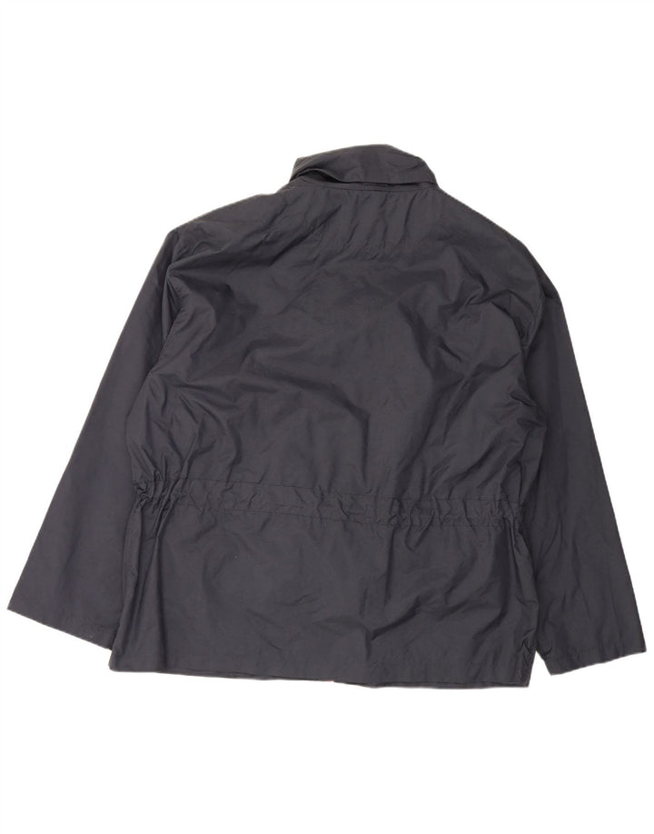 Spalding Mens Rain Jacket UK 42 XL Navy Blue Nylon