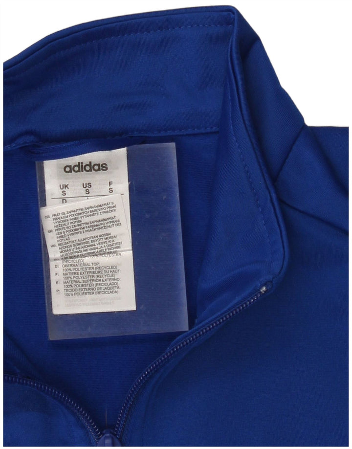 ADIDAS Mens Tracksuit Top Jacket Small Blue Polyester
