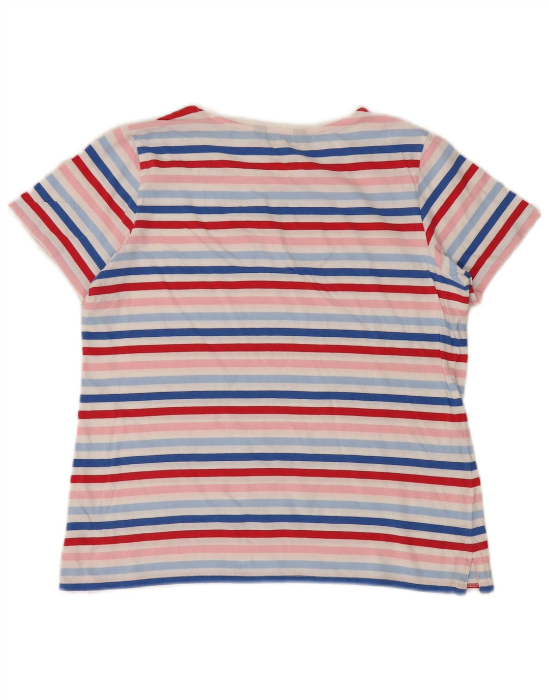 Crew Clothing Womens T-Shirt Top UK 12 Medium Multicoloured Striped Cotton