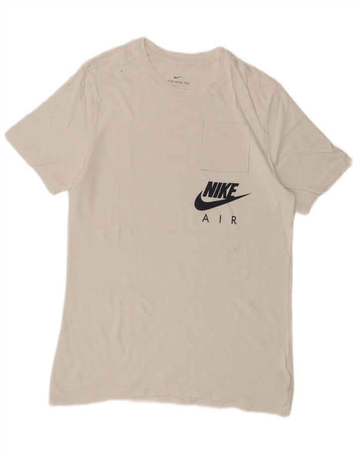 Nike Mens Air Graphic T-Shirt Top Medium White Cotton