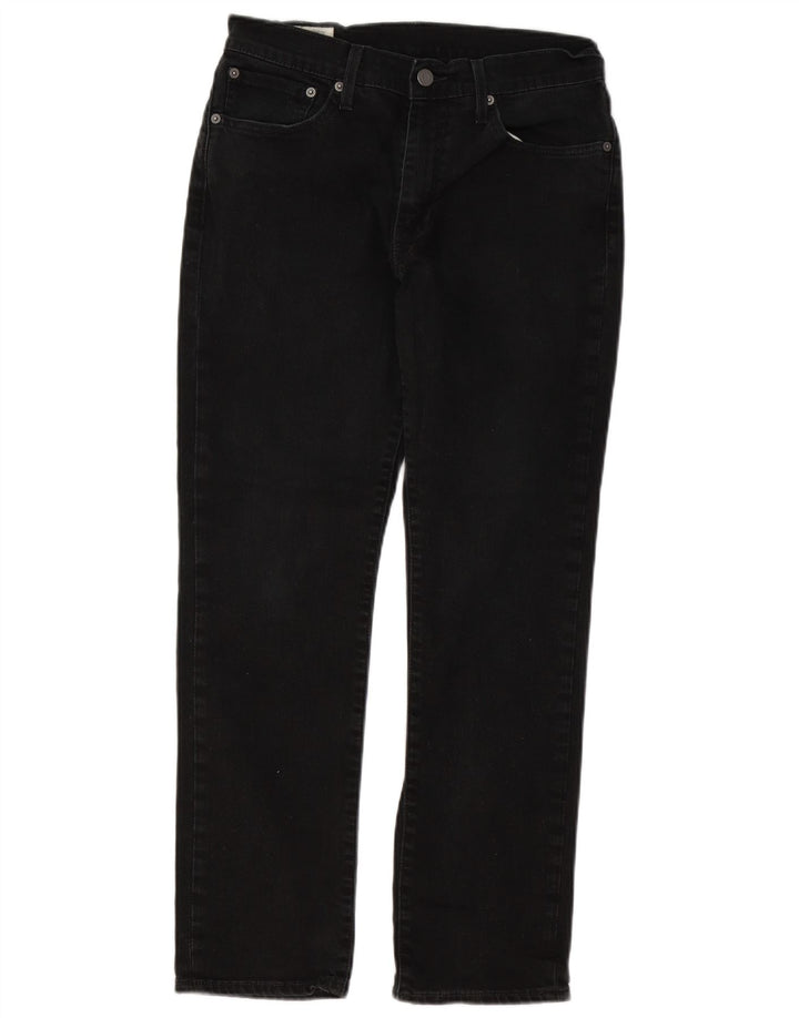 Levi's Mens Straight Jeans W31 L28 Black Cotton