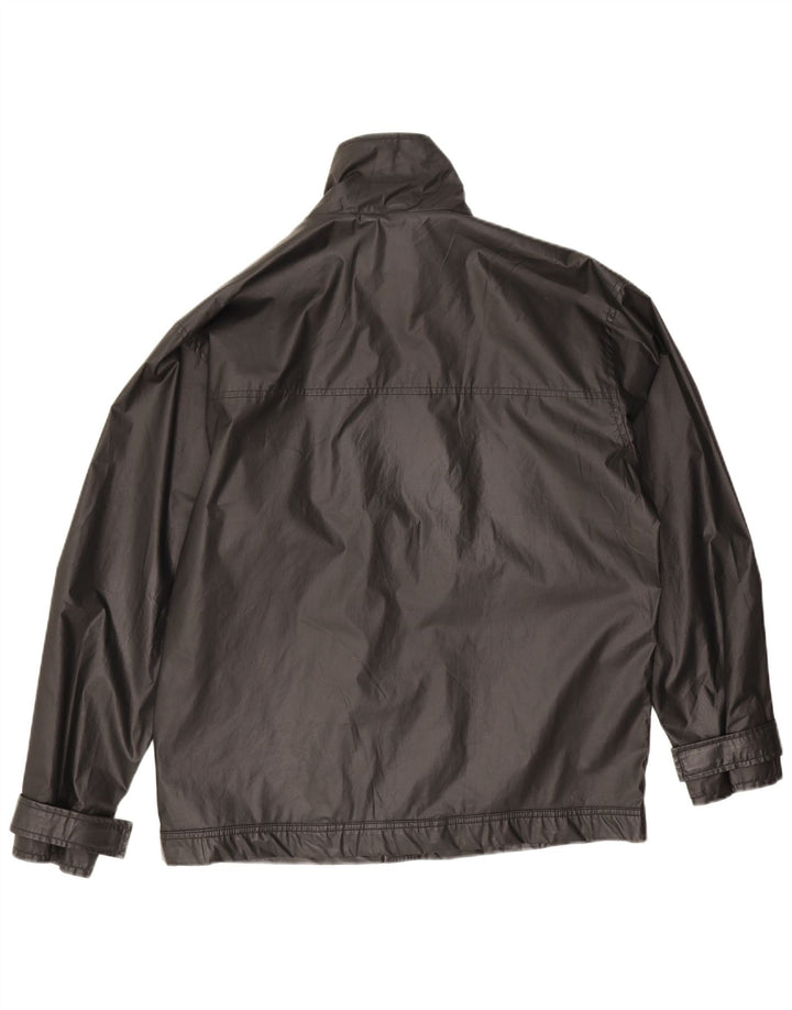 Le Frog Mens Utility Jacket UK 38 Medium Black Polyester