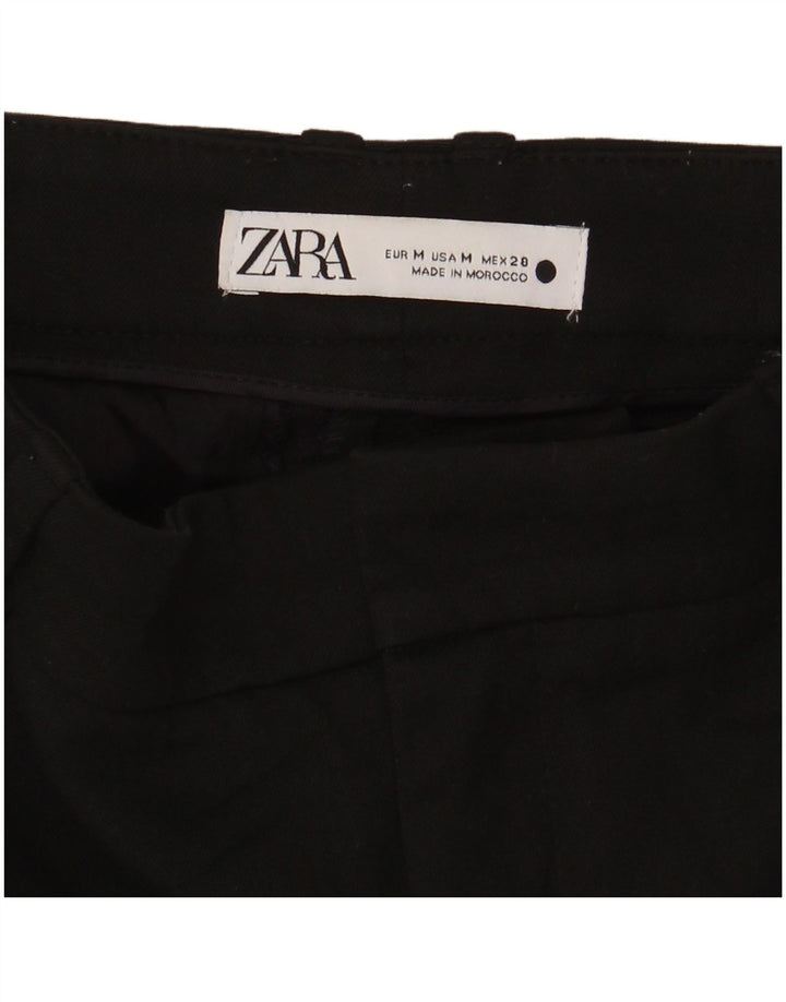 Zara Womens Slim Suit Trousers Medium W28 L30 Black