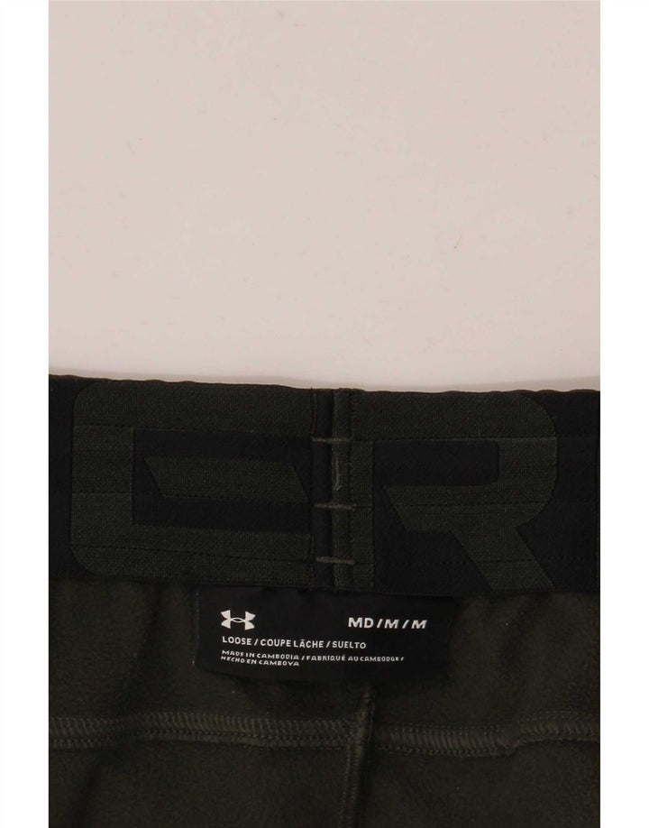 Under Armour Mens Tracksuit Trousers Joggers Medium  Khaki Colourblock