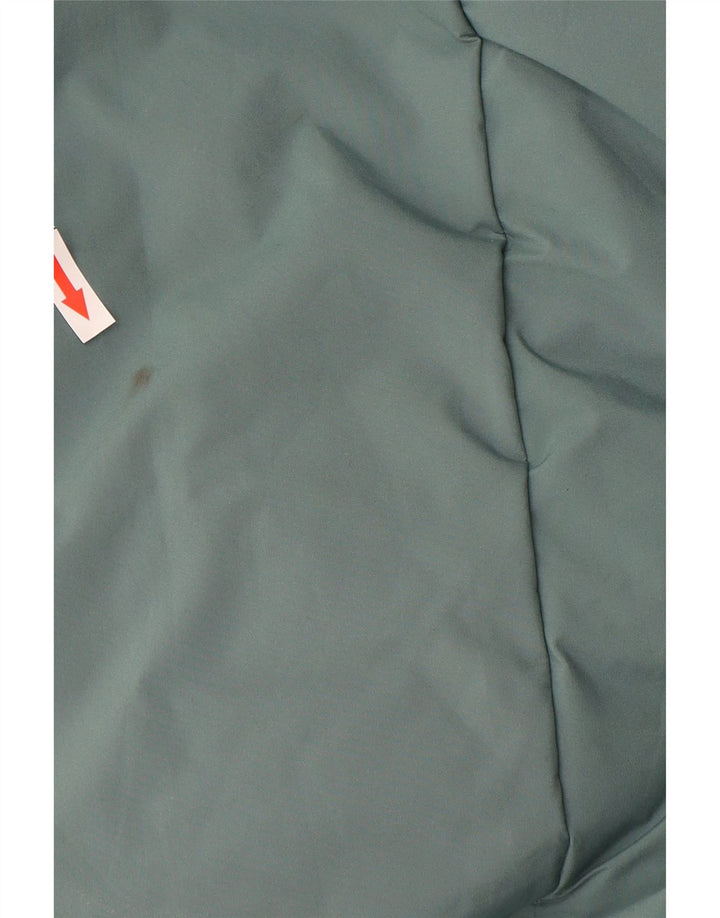 COLUMBIA Mens Hooded Padded Coat UK 38 Medium Blue Colourblock Polyester