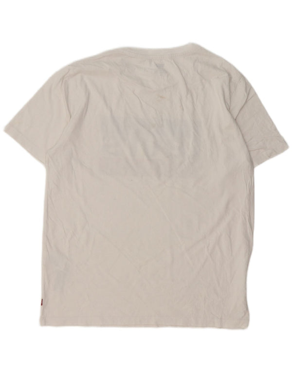 Levi's Mens Graphic T-Shirt Top Medium White Cotton