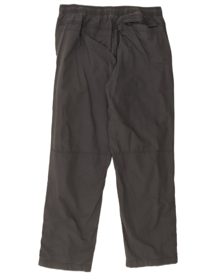 Marks & Spencer Mens Straight Trousers W38 L31 Grey Cotton