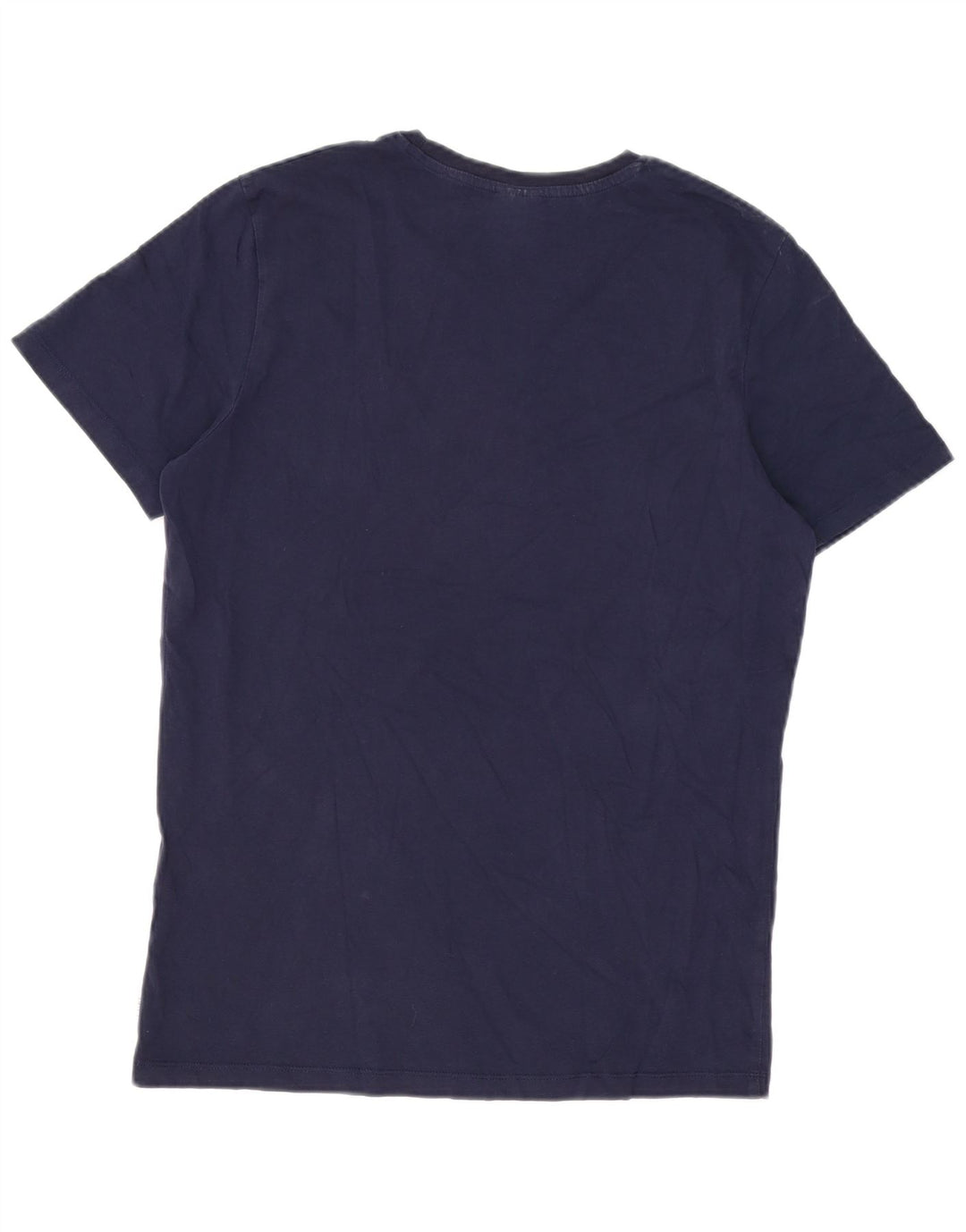 Jack & Jones Mens T-Shirt Top Medium Navy Blue Cotton