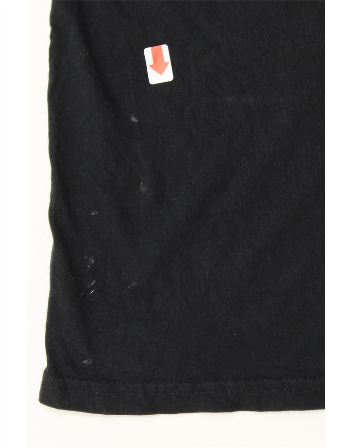 ADIDAS Mens Graphic T-Shirt Top Small Black Vintage Adidas and Second-Hand Adidas from Messina Hembry 