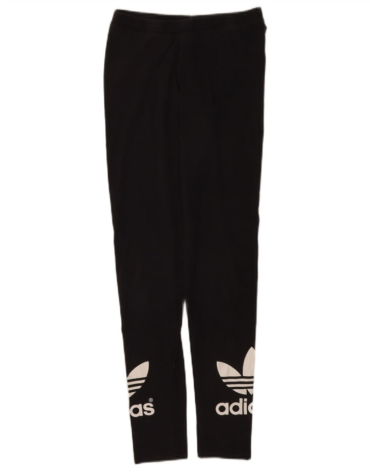 Adidas Womens Graphic Leggings UK 8 Small Black