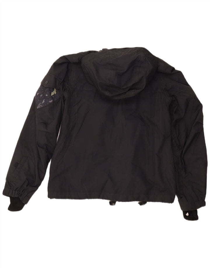 O'Neill Mens Hooded Windbreaker Jacket UK 40 Large Black Polyester