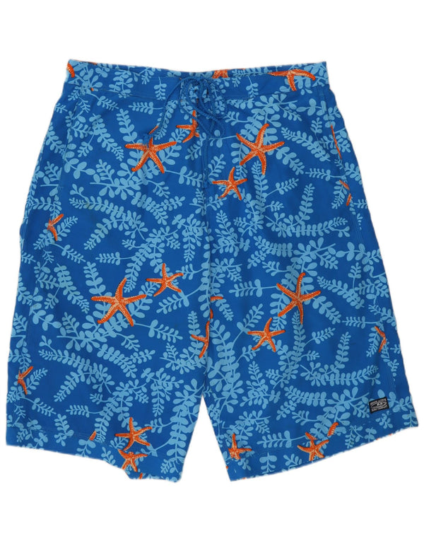 Herod Sport Mens Swimming Shorts XL Blue Floral