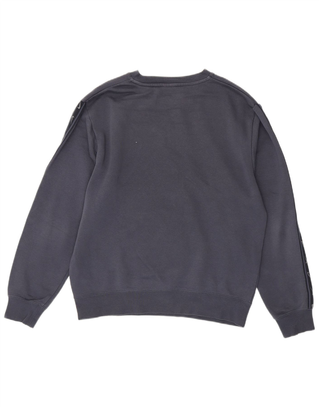 NIKE Mens Graphic Sweatshirt Jumper Medium Navy Blue Colourblock Cotton
