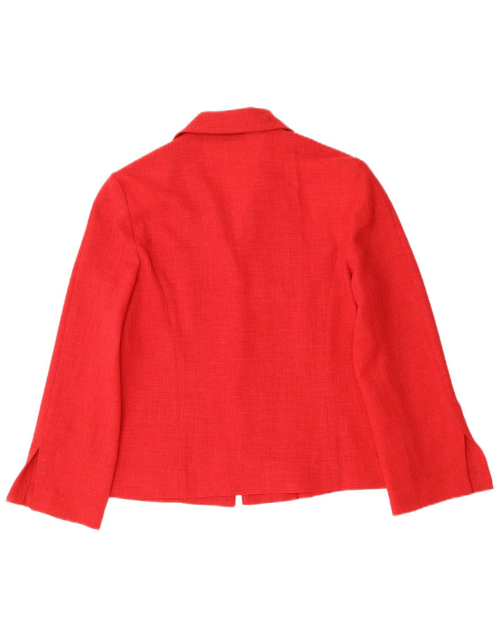 Sasha Womens Blazer Jacket EU 42 Large Red Polyester Classic