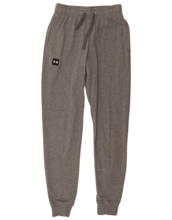 Under Armour Mens Tracksuit Trousers Joggers Small/Medium Grey Cotton