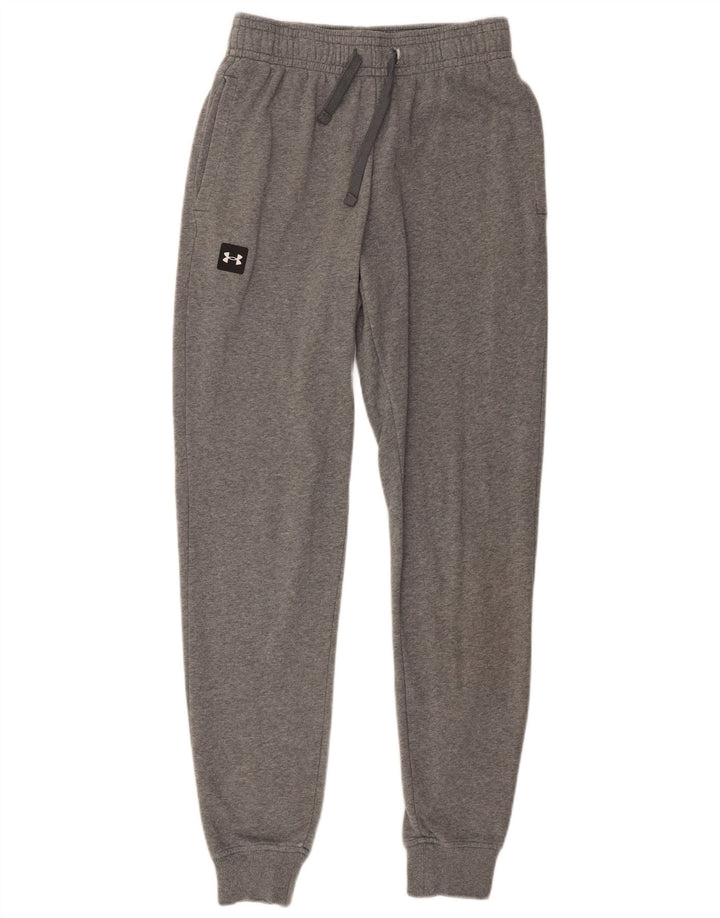 Under Armour Mens Tracksuit Trousers Joggers Small/Medium Grey Cotton