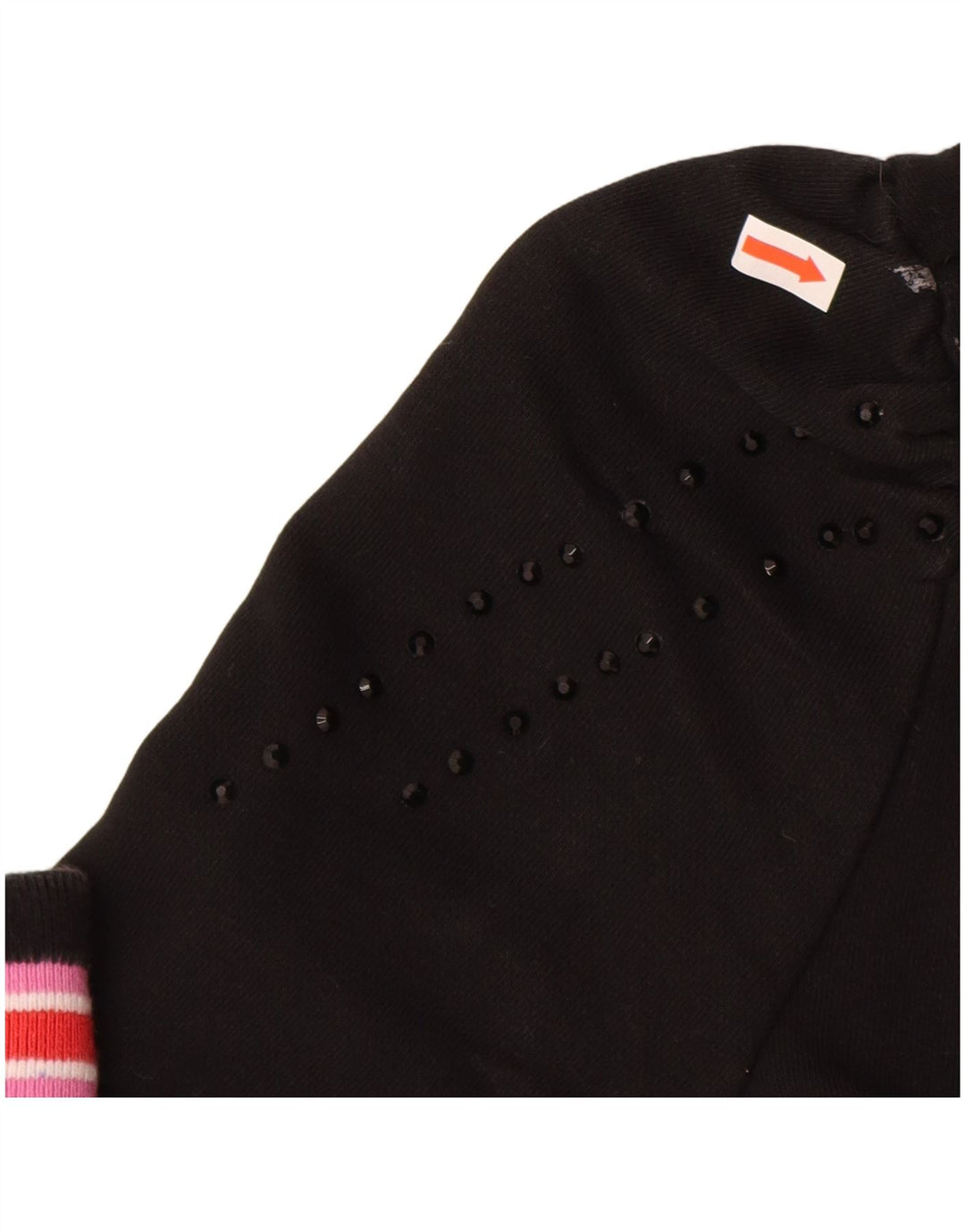 FILA Girls Tracksuit Top Jacket 9-10 Years Black Cotton