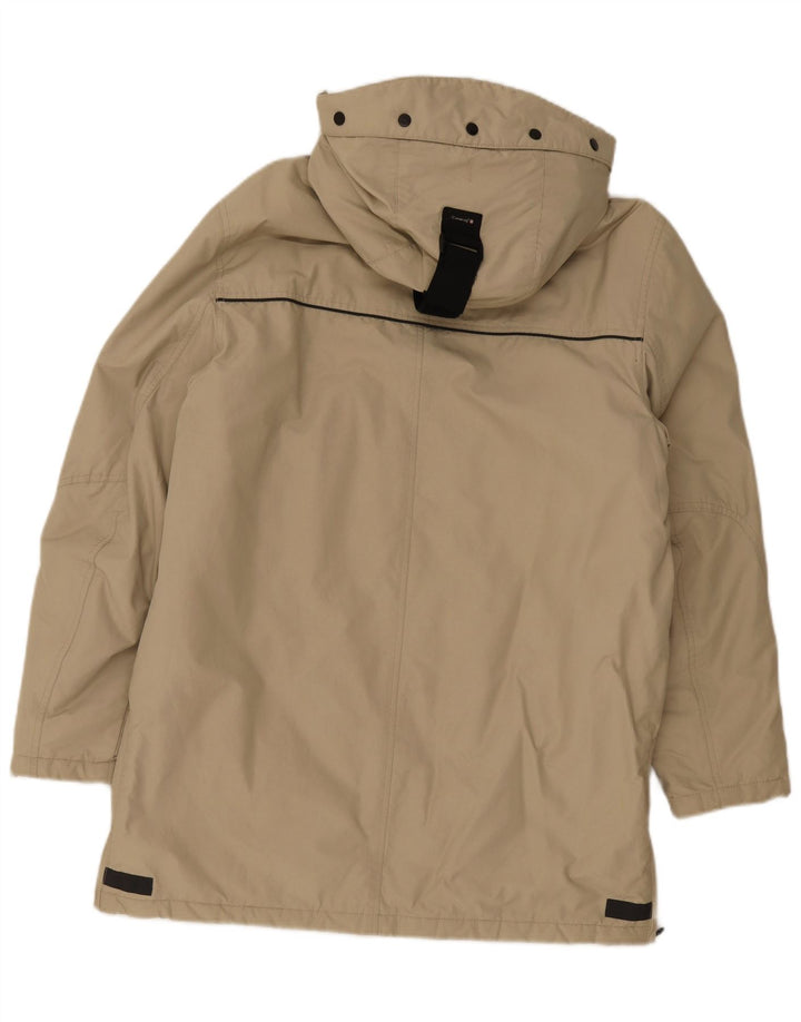 Canadiens Mens Hooded Padded Coat IT 48 Medium Beige Cotton