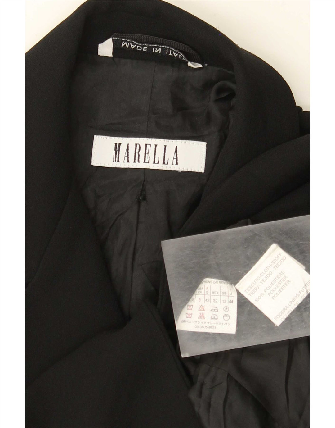 Marella Womens Bolero Jacket UK 12 Medium Black Polyester