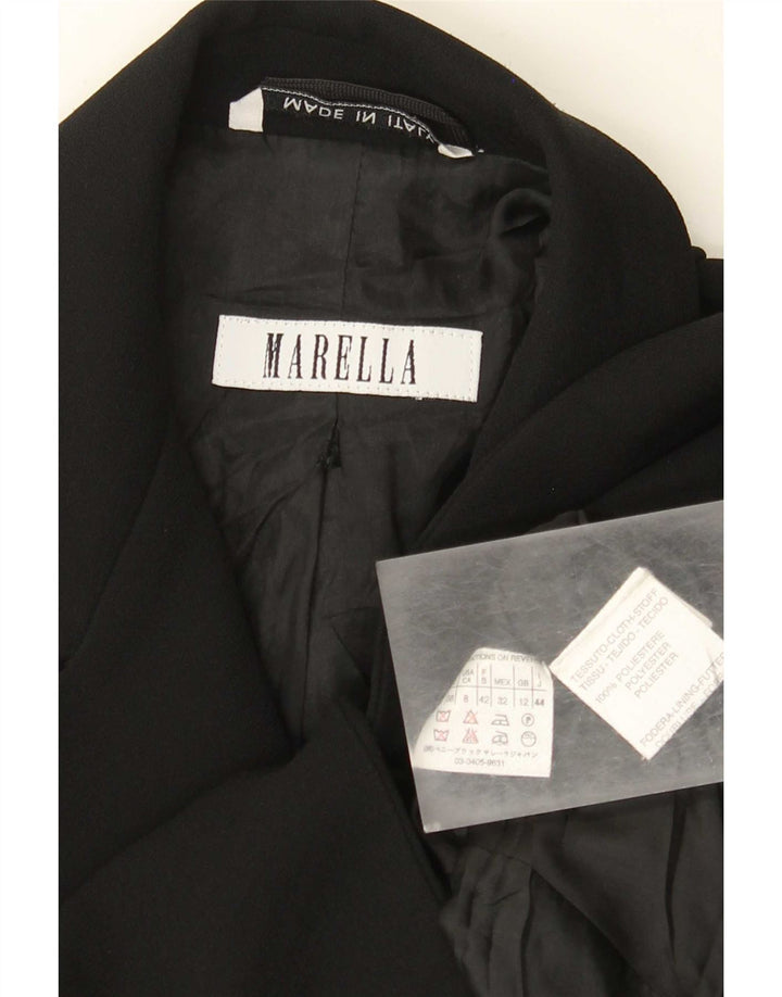 Marella Womens Bolero Jacket UK 12 Medium Black Polyester