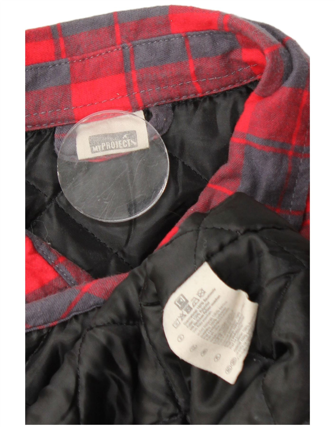 Vintage Mens Lumberjack Flannel Shirt IT 48/50 Medium Red Check Cotton