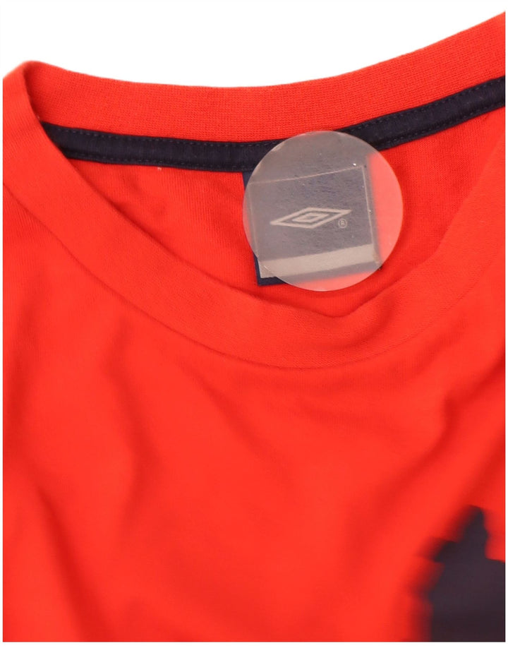 Umbro Mens Graphic T-Shirt Top XL Red Cotton