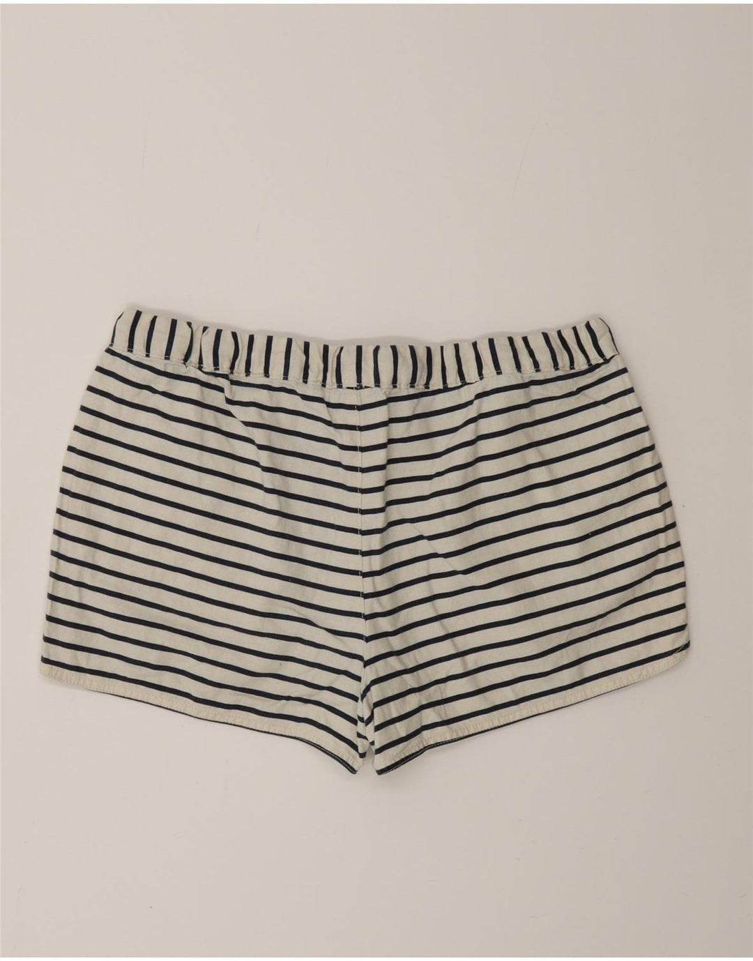 J. CREW Womens Hot Pants Medium W30  Off White Striped Linen
