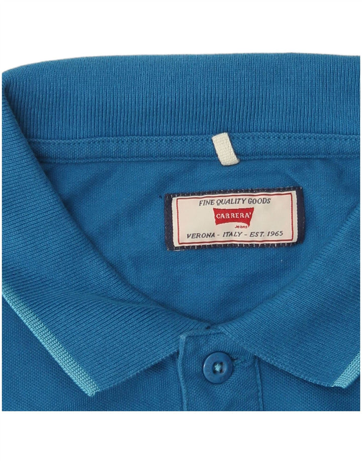 Carrera Mens Polo Shirt Large Blue