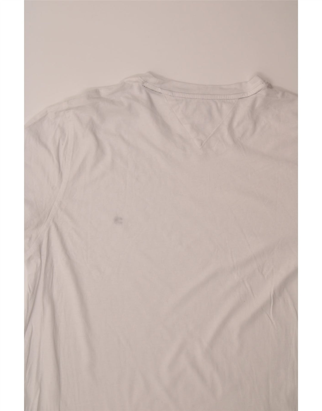 TOMMY HILFIGER Mens T-Shirt Top XL White Vintage Tommy Hilfiger and Second-Hand Tommy Hilfiger from Messina Hembry 