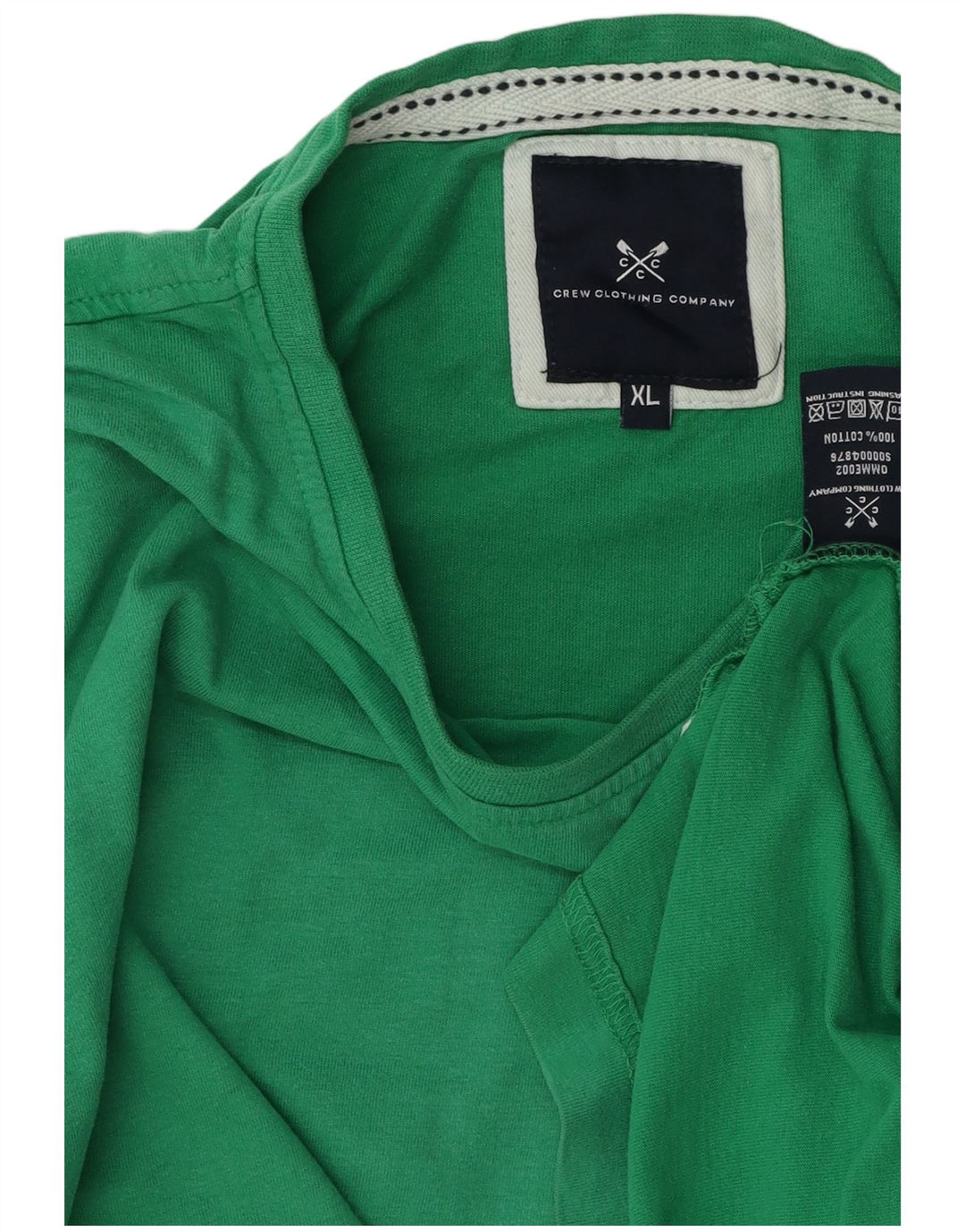 CREW CLOTHING Mens T-Shirt Top XL Green Cotton