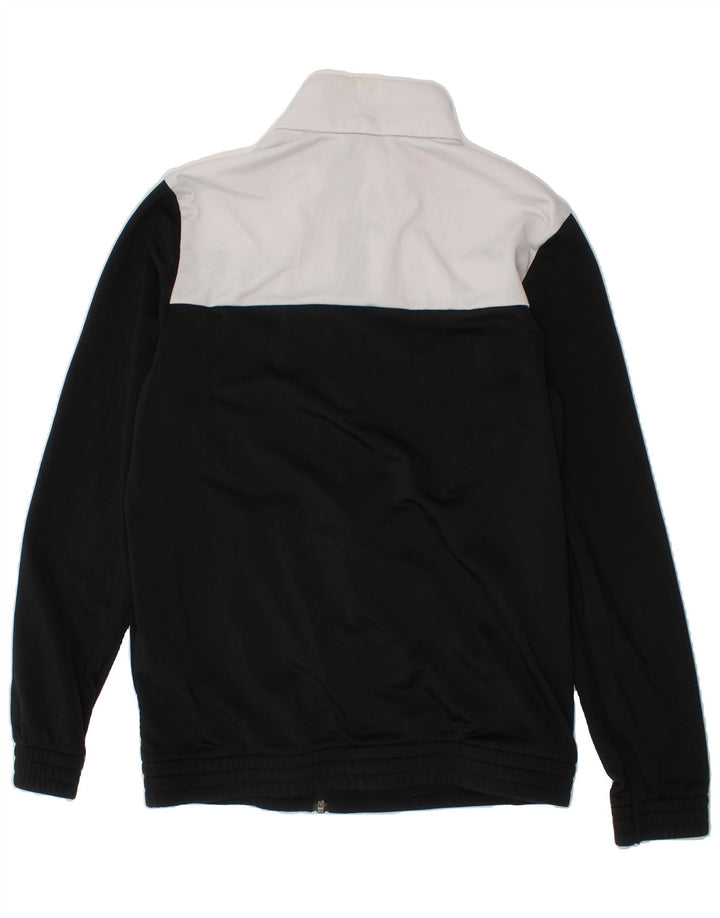ADIDAS Boys Tracksuit Top Jacket 13-14 Years Black Colourblock Polyester Vintage Adidas and Second-Hand Adidas from Messina Hembry 