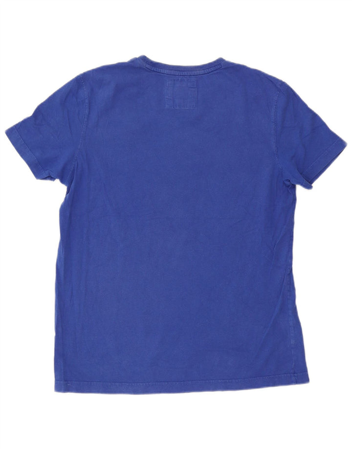 Crew Clothing Mens T-Shirt Top Medium Blue